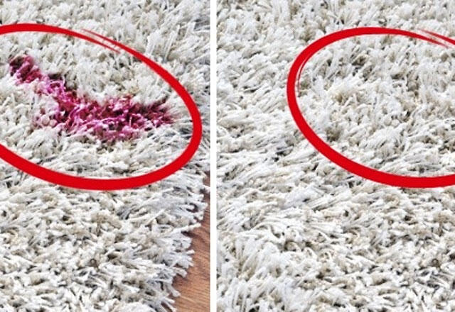 Hvordan fjerne neglelakkflekker fra teppet?